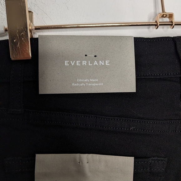 EVERLANE Authentic Stretch High-Rise Skinny in Black NEW Size 25 Regular - Picture 4 of 8